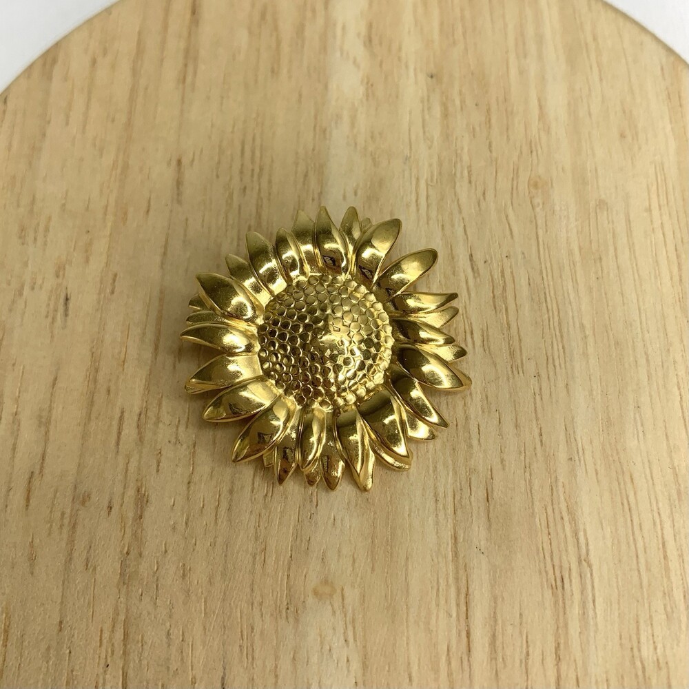Kopen Australia Gold Tone Sunflower Brooch
